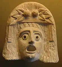 Masque de Dionysos (IIe et Ier siècles av. J.-C.).