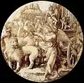 Le Triomphe de la Foi. Vitrail. Ø 28,5&nbsp;cm. Amsterdam, Rijksmuseum.