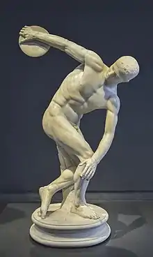 Discobole Lancelotti, copie romaine du Discobole de Myron (Ve&nbsp;siècle&nbsp;av. J.-C.) Palais Massimo alle Terme.