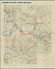 Dispositifs et objectifs de l'attaque au 24 octobre 1916. Image HD