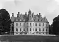 Façade ouest vue du parc au début du XXe&nbsp;siècle.