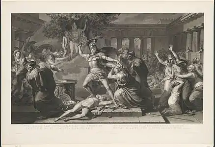 Morte di Priamo (Mort de Priam) 1825