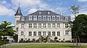 Château Hervé (XVIIIe-XIXe) : façade côté jardins.