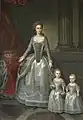 Dorothée de Courlande, épouse de Pierre, avec ses filles Wilhelmine et Pauline