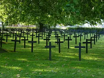 Le cimetière allemand.