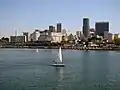 Vue depuis la Baie de Guanabara.