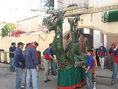 Drac à trois têtes de Sant Pere de Ribes.
