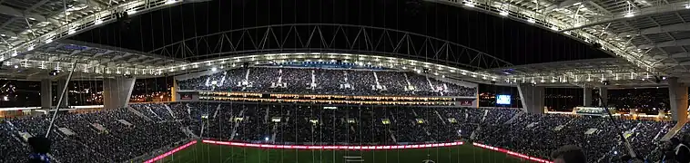 Vue panoramique du stade