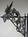 Dijon (département de la Côte-d'Or), Sur cette remarquable console est apposée, gravé sur le fer « Pre (Pierre) Boulanger   Ferronnier » Collection privée