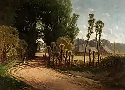 La route vers le village
