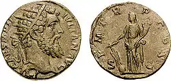 Dupondius de Didus Julianus représentant Fortuna Redux.