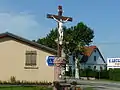 Calvaire à la sortie du village (XIXe&nbsp;siècle).
