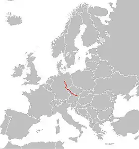 Itinéraire de la route européenne 49