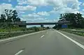 Route européenne 50 près de Mannheim en Allemagne.