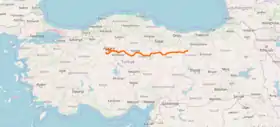 Itinéraire de la route européenne 88