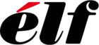 élf, écrit avec l'accent du é en rouge et le reste du é en noir et avec le l et le f en noir