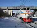 Le train à grande vitesse ЭР200 (ER200) dans Ljuban.