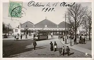 La seconde gare, au début du XXe&nbsp;siècle.