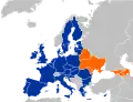 Pays membres du Partenariat oriental.