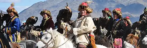 Chasseurs à l'aigle kazakhs