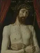 Face avant de l'Ecce homo (1494, musées royaux des Beaux-Arts de Belgique, Bruxelles).