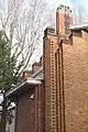 École de Plein Air de Lille, pavillon d'accueil, détail de modénatures de briques