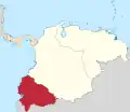 Le département de Quito en 1820.