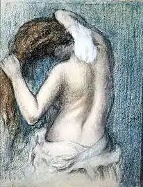 Edgar Degas, Femme se lavant, vers 1906.