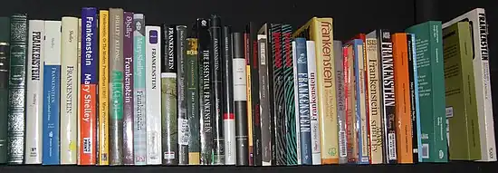 alignement de différentes éditions de Frankenstein