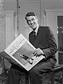 Portrait d'Edmund Hillary pour un magazine en 1953.