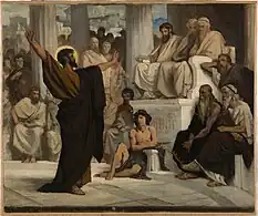 Saint Paul prêchant devant l'Aréopage, ca 1876. Esquisse pour l'église Saint-Pierre-Saint-Paul de Courbevoie, musée des Beaux-Arts de la Ville de Paris, Petit Palais.