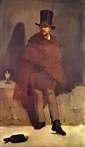 Le Buveur d'absinthe, 1858-1859 (180,5 × 105,6 cm), Copenhague, Ny Carlsberg Glyptotek.