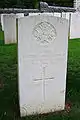 Pierre tombale d’Edward Brittain, Cimetière britannique de Granezza, plateau d’Asiago.