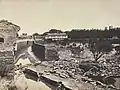 Écroulement des remparts lors des inondations de 1856, photo d'Edouard Baldus.