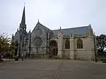 Église Notre-Dame de Kernascléden : vue du sud.