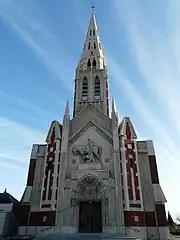 Vue de la façade.