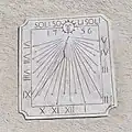 Le cadran solaire.