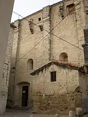 Église Sainte-Croix de Celleneuve (XIIe&nbsp;siècle).
