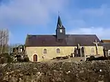 L'église Saint-Maxime et la grotte de Lourdes.