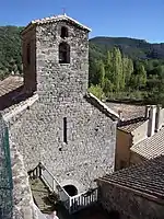 Le clocher-mur de l'église Notre-Dame de Termes