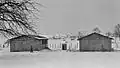 Baraques pendant l'hiver 1944-1945