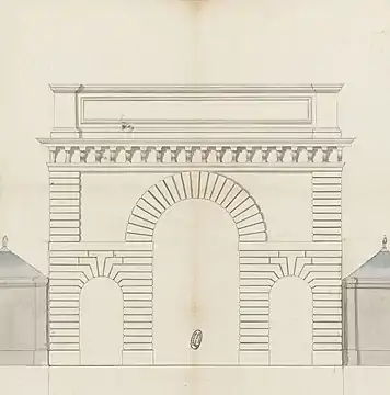 Élévation de la porte Saint-Martin.