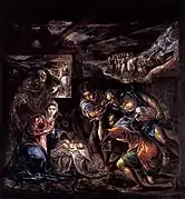 Adoration des bergers du Greco, collection privée
