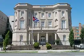 Ambassade de Cuba à Washington, dans le cadre du dégel des relations entre les deux pays.