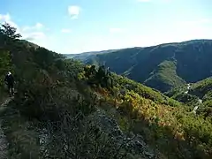 Le château de Montméjean lors de l'Endurance Trail des Templiers 2021