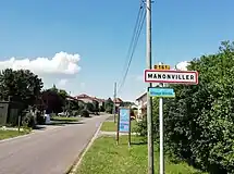 Entrée de Manonviller