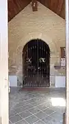 Caquetoire de l'entrée ouest.