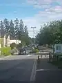 L'entrée de Rohan par la rue du Lac.
