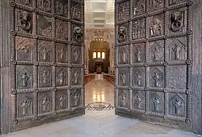 La Janua Maior, porte en bronze de la fin du XIIe&nbsp;siècle.
