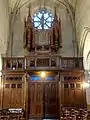 Orgue de tribune et tambour de porte, 1886.